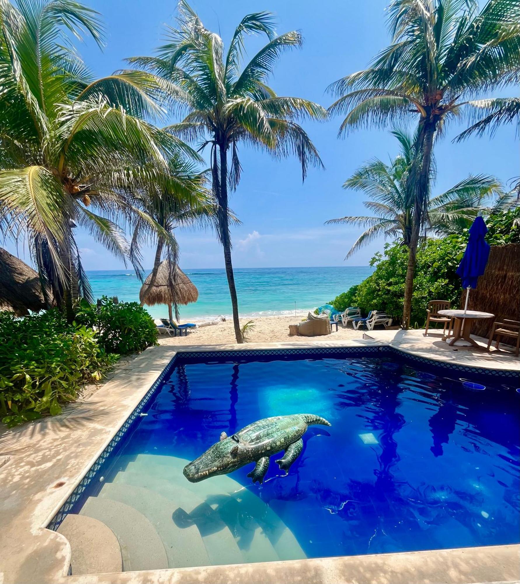Beachfront Hammock Heaven Akumal Luaran gambar