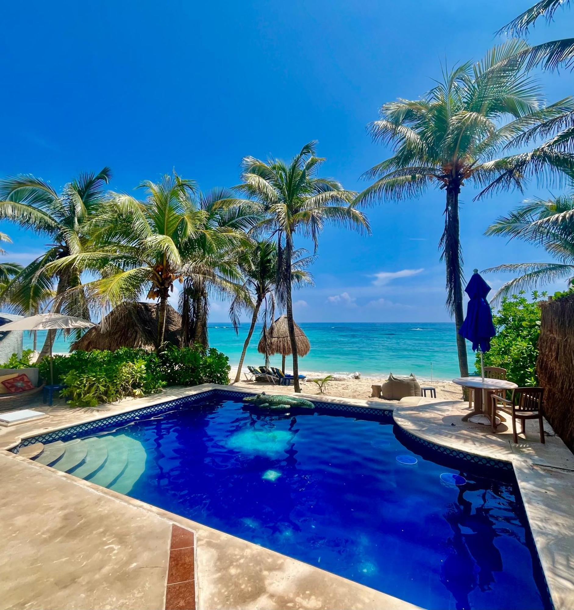 Beachfront Hammock Heaven Akumal Luaran gambar